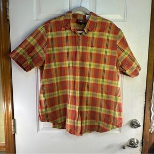 Five Star Western Shirt 3X Pink Plaid Cowboy Button Up Short‎ Sleeve Ranch Rodeo